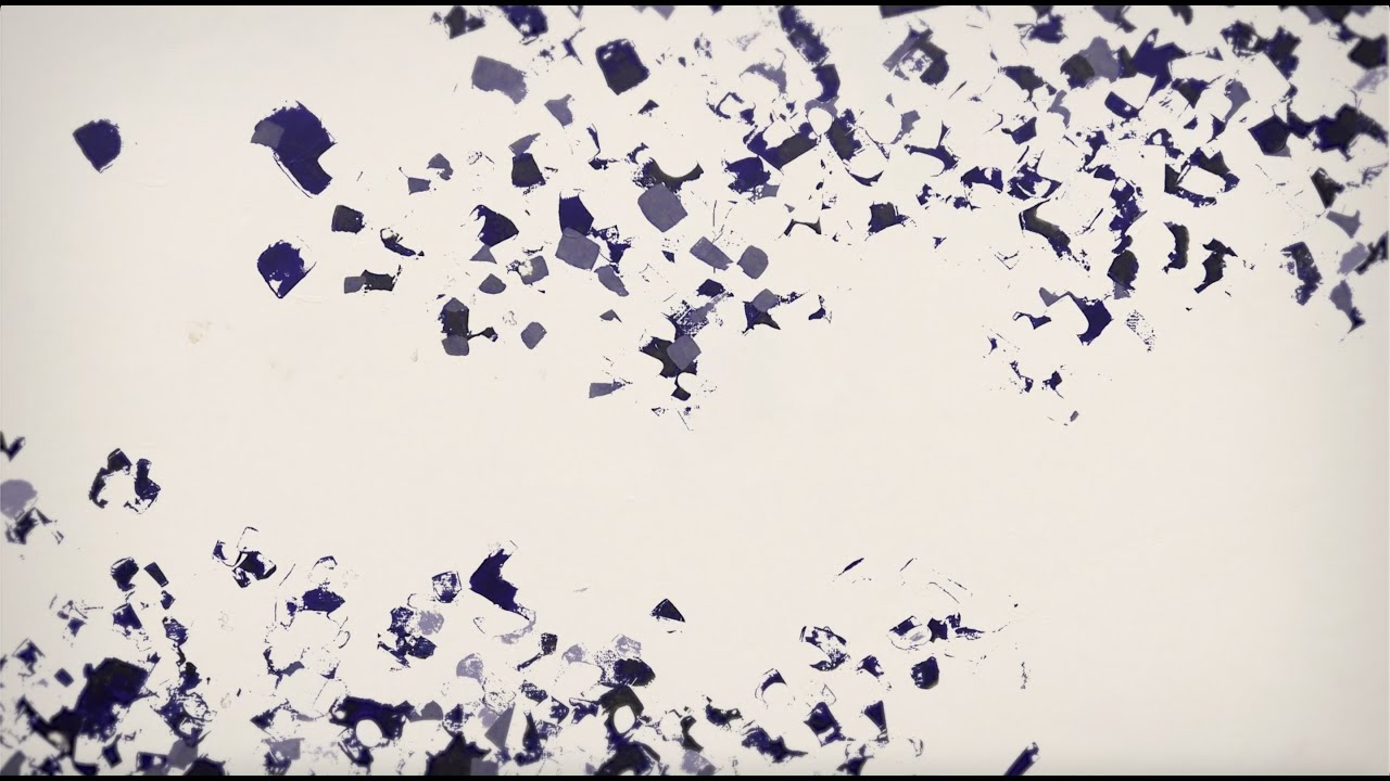 Painting Art Installation | Fragments of Peace – Blue Cherry Blossom |